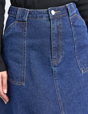 Foxwood II POTTER Denim Skirt - denim blue