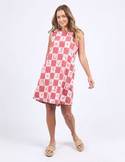 FOXWOOD II BIARITTZ DRESS - Crimson Print
