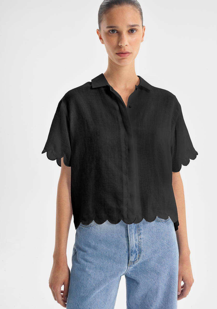 Morrison II CONSTANCE Short Sleeve Shirt - Black