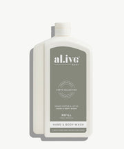 Al.ive II 1 Litre REFILL Hand & Body Wash - Green Pepper & Lotus