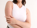 Holly High V Tank - White