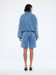 ENA Pelly II HARLOW Denim Bomber - mid blue wash