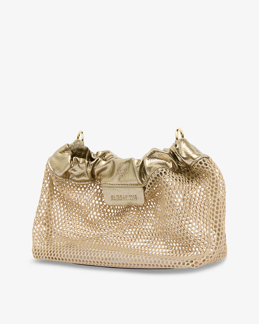 Elms & King II MONTY Crossbody bag - Taupe Mesh
