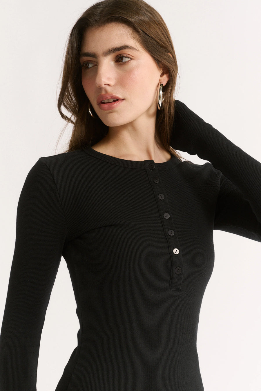 Primi II CARINA Henley L/S - black