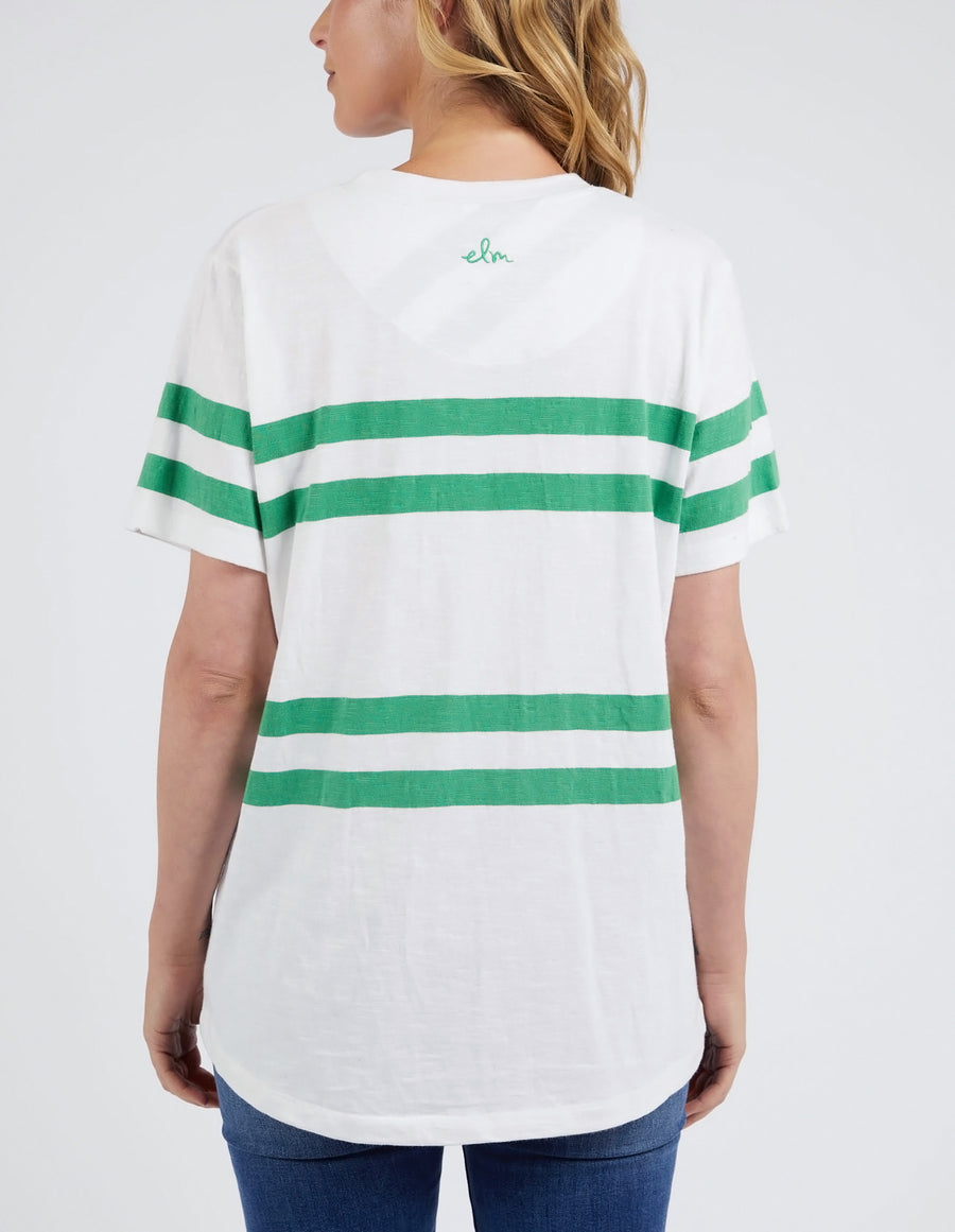 Elm Lifestyle II ALLEGRA Short Sleeve Tee - White/Green