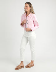 Elm Lifestyle II HAZEL Denim Jacket - pink