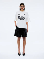 ENA Pelly II RACING PELLY SWOOP Tee - vintage white
