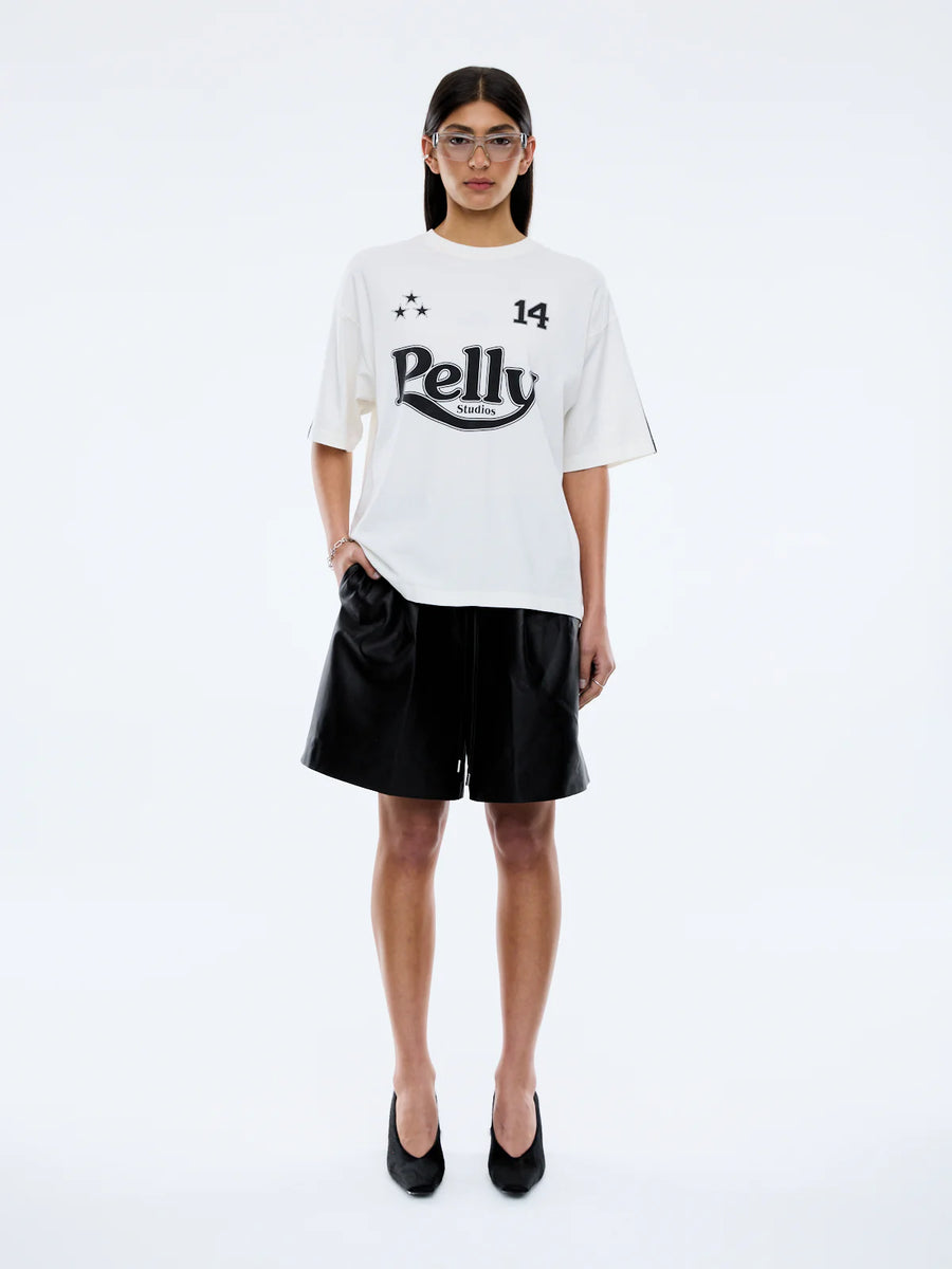 ENA Pelly II RACING PELLY SWOOP Tee - vintage white