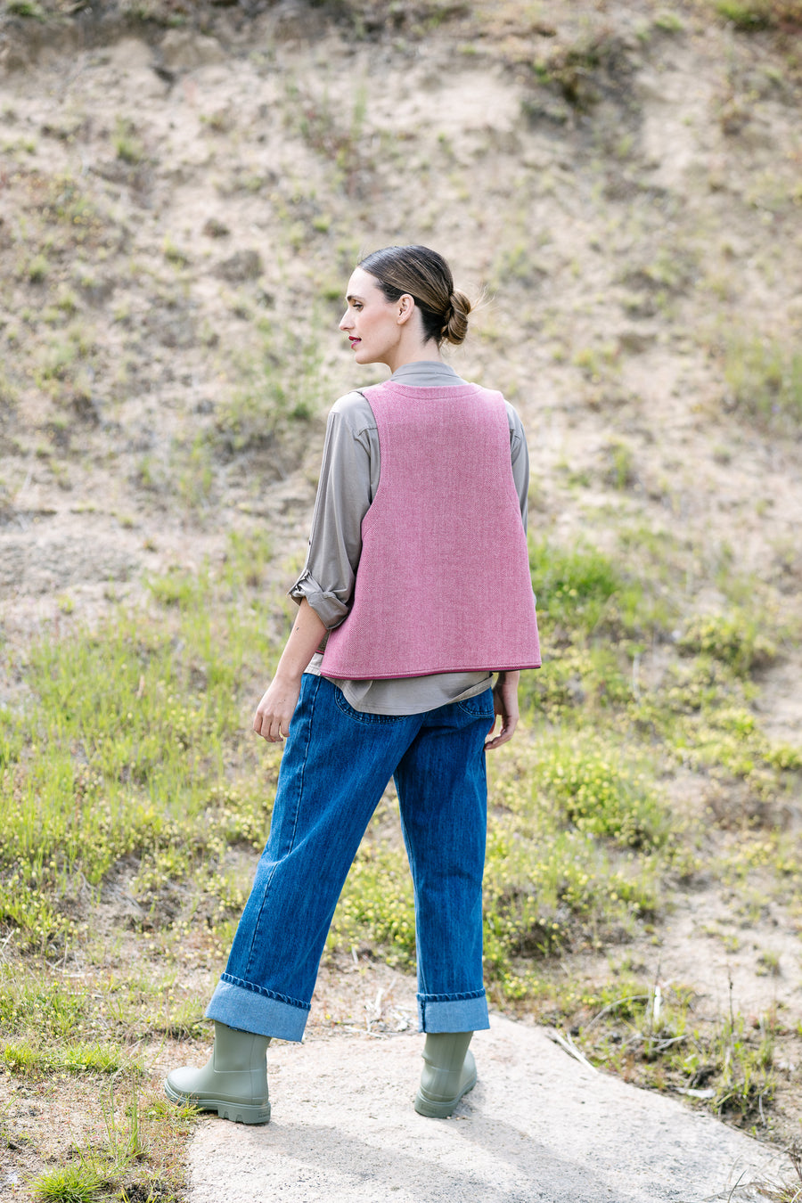 Maud Dainty II FREEZE - Stone/Pink/Green
