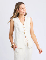 FOXWOOD II Peyton Vest - vintage white