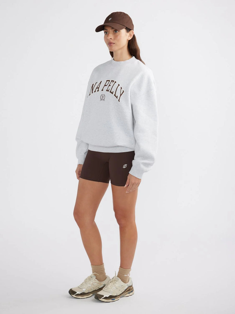 ENA Pelly II CLASSIC Collegiate Sweatshirt - White marle