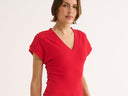 Kelly V Tee - Red