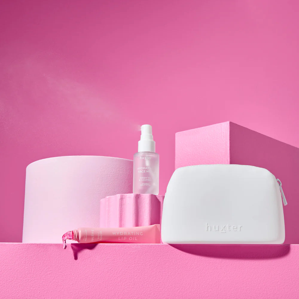 Huxter II Lip & Face Hydration Gift Set - Includes 15ml Tinted Lip Oil & 30ml Face Mist
