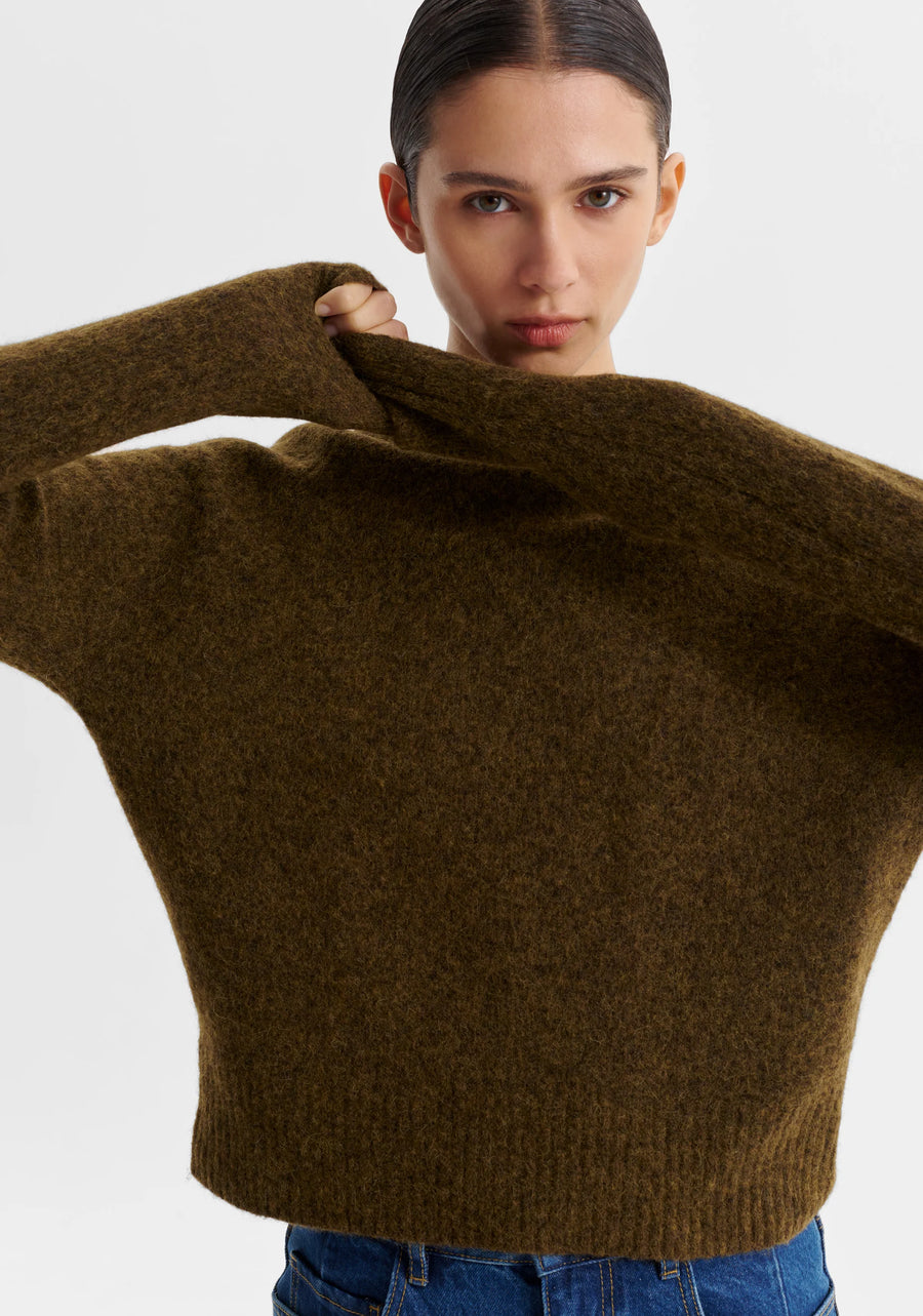 Morrison II SOLENNE Knit Pullover - khaki