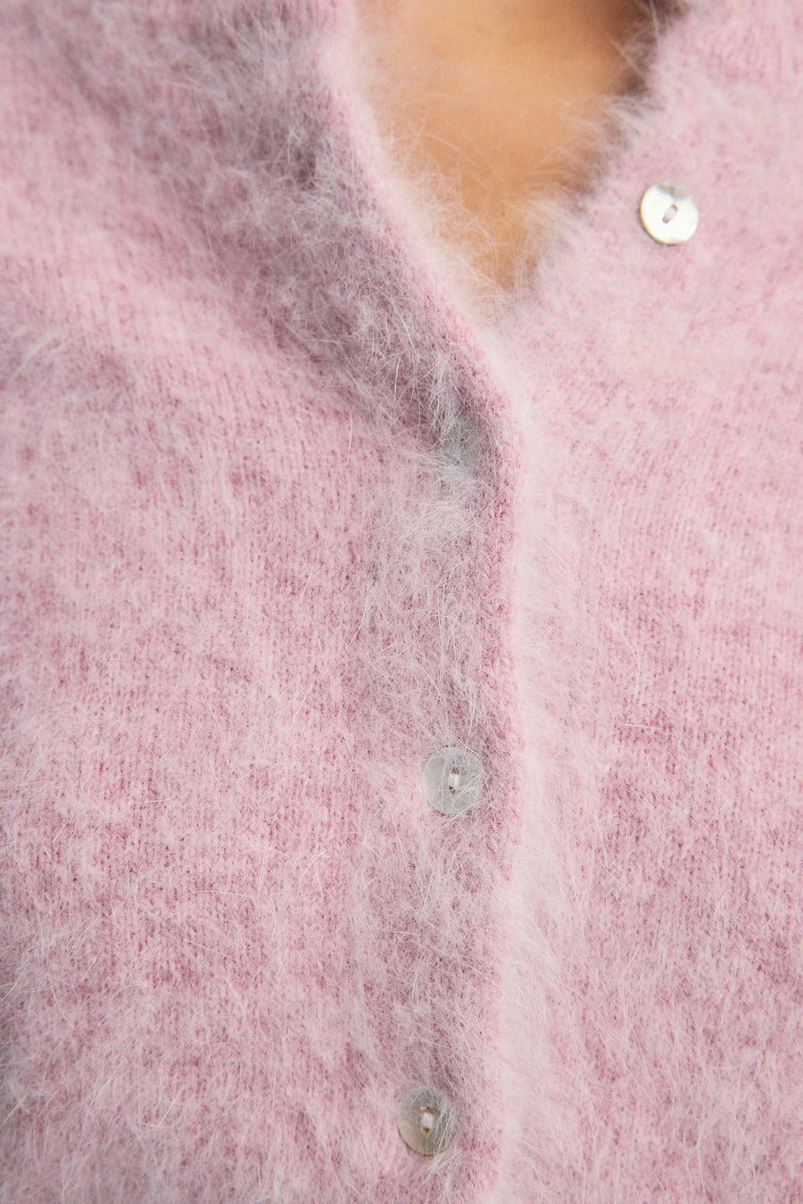 World Of Nomads II BELLA Cashmere Cardigan - Petal Cloud