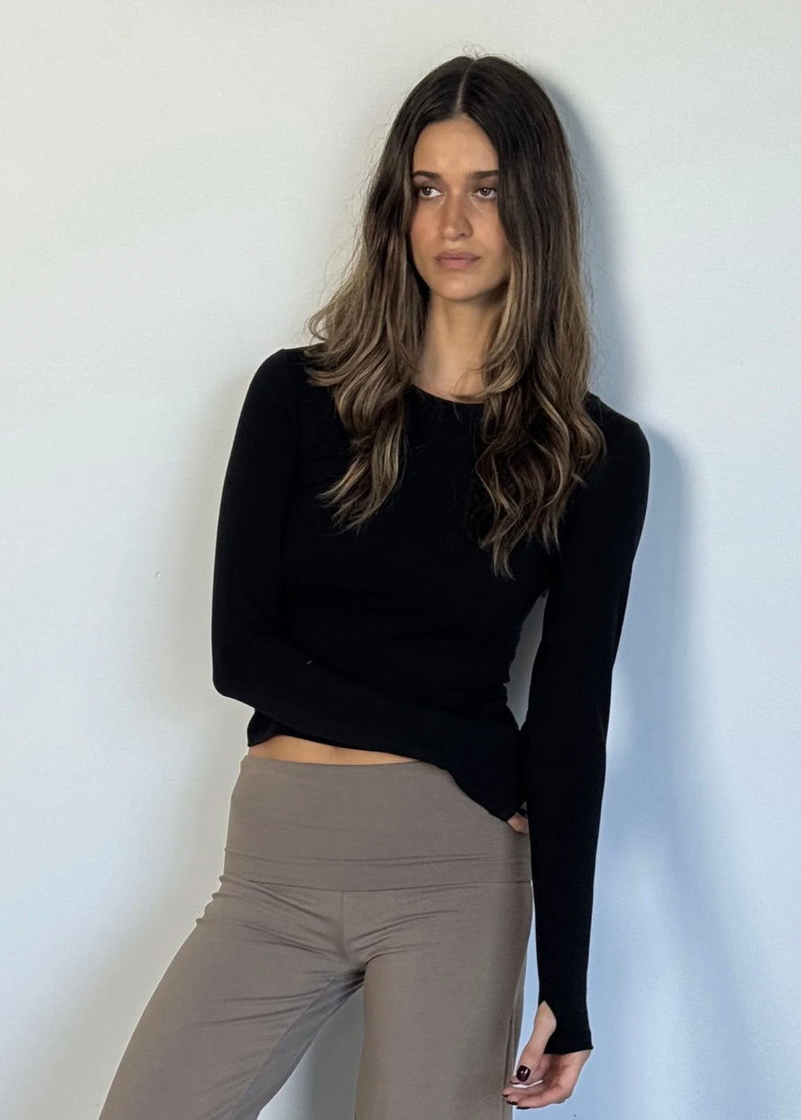 Pinky & Kamal II MOTION L/S Top - black