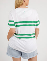 Elm Lifestyle II ALLEGRA Short Sleeve Tee - White/Green