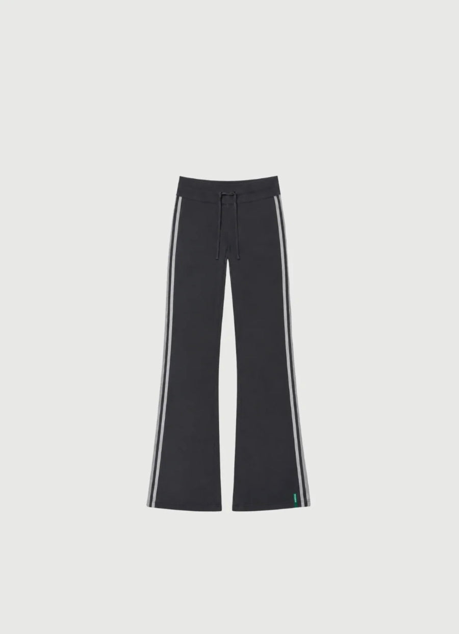 Pinky & Kamal II STRAIGHT Leg Tie Up Pant - grey stripe