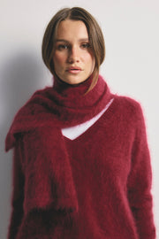 World Of Nomads II OLIVIA Cashmere V-Neck Sweater -Cerise