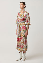 Oncewas II CARMEN Placement Print Maxi Dress