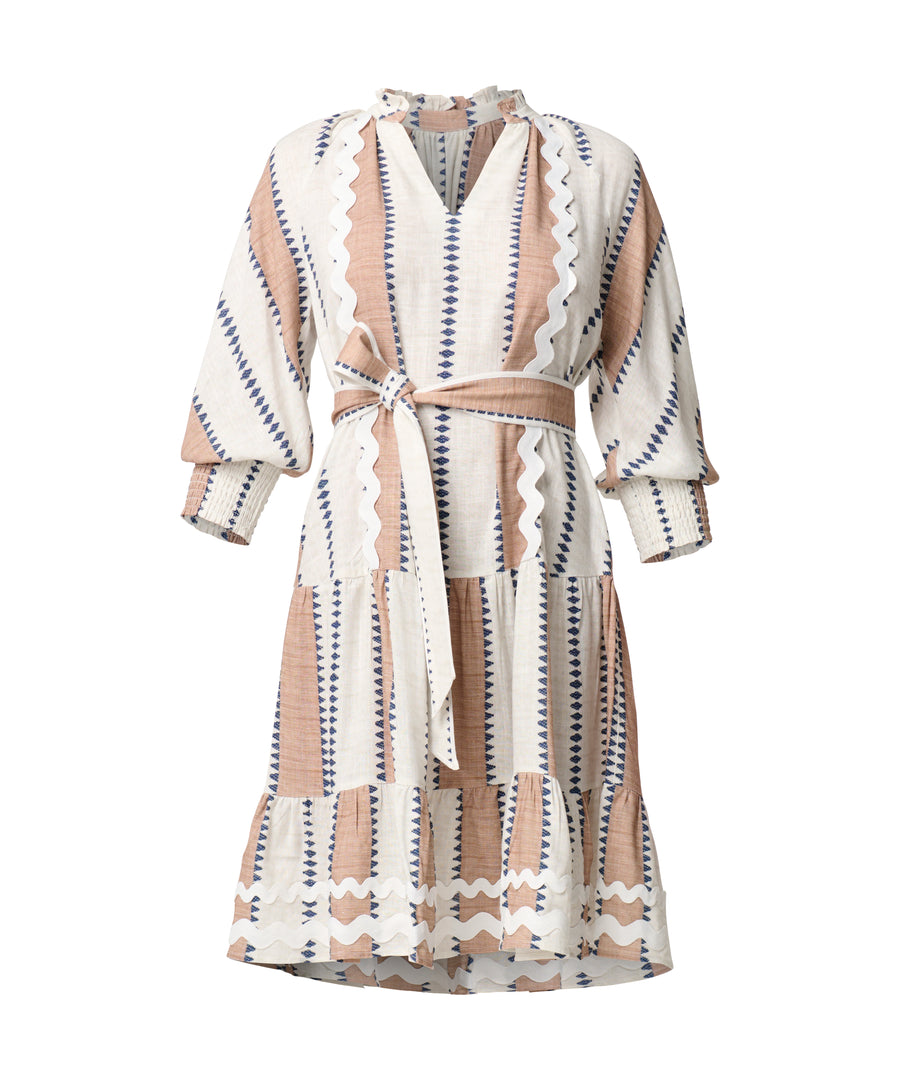 Oncewas II CAYMAN Stripe Dress