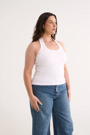 PRIMI II HARMONY HALTER NECK TANK - White