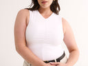 Holly High V Tank - White