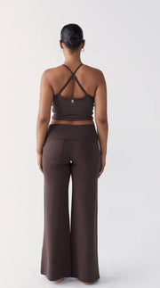 PINKY & KAMAL II YIN full length Flare - dark brown