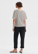 Archie Stripe Tee - Blk/Cream
