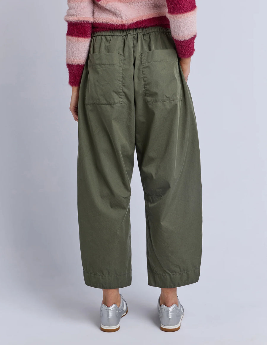 Elm Lifestyle II LUND Barrel Leg Pant - basil