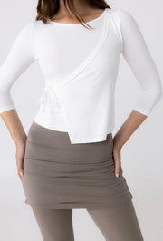 PINKY & KAMAL II HIRA Wrap Top - white