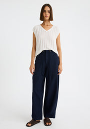 Morrison II ODETTE KNIT VEST - White