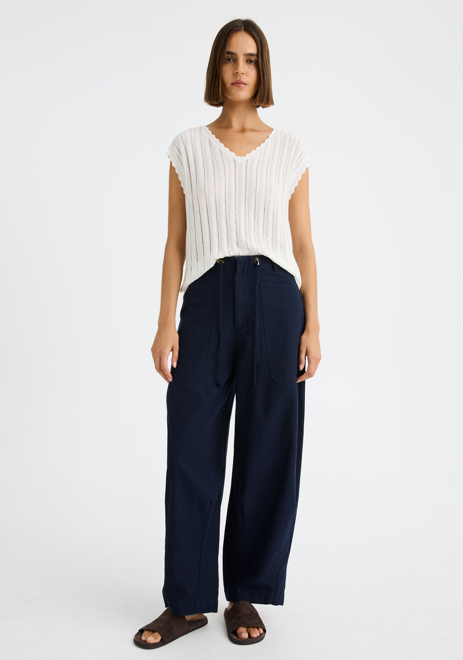 Morrison II ODETTE KNIT VEST - White