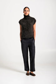 Lounge the Label II LERWICK Mohair Vest - clove