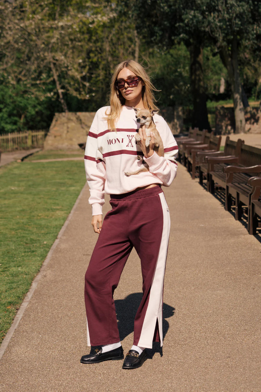 ARAMINTA JAMES II SAINT Germain Knit Pant - Red Wine