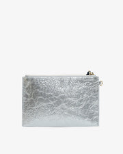 Elms & King II NEW YORK purse - silver crinkle