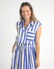 Elm Lifestyle II PALERMO Stripe Dress - Blue Marshmallow