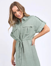 Foxwood II WILLOW Shirt Dress - Green