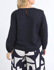 Elm Lifestyle II ROSA Top - midnight blue