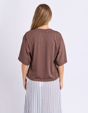 Foxwood STILLWATER Tee - choc