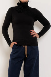 M A DAINTY II LIZZY TOP - Black
