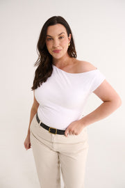 Primi II VALENTINA OFF SHOULDER TOP - White