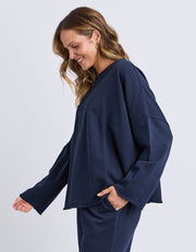 Elm Lifestyle II GAB L/S Sweat - Navy