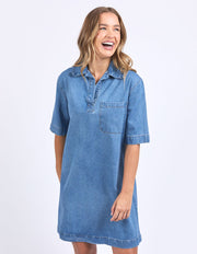 FOXWOOD II MONTE Shirt Dress - Mid Blue