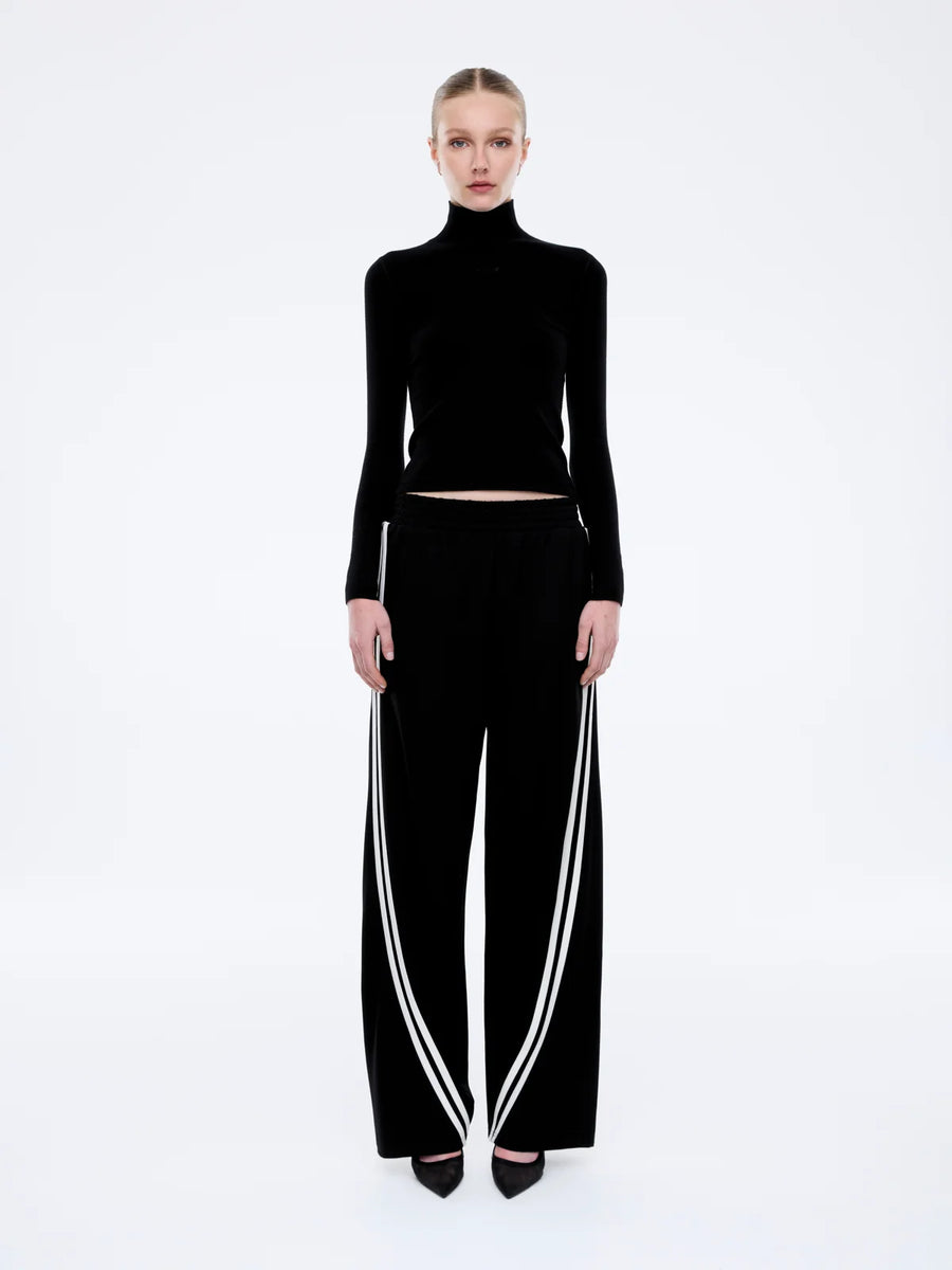 Ena Pelly II VALENTINA Stripe Pant - black