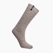 Lamington II MERINO Wool Sunday Socks Chunky Cable Knit - Bluff