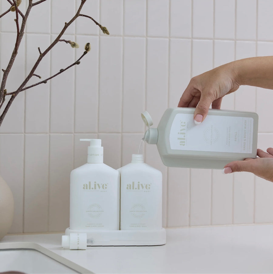 Al.ive II 1Lt REFILL Wash Mango & Lychee Hand & Body Wash
