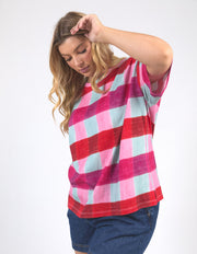 Elm Lifestyle II MONOCO Check Tee - Multicoloured