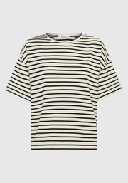 Morrison II ARCHIE Stripe Tee - blk/cream