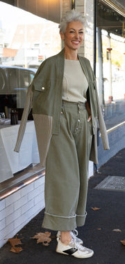 Maud Dainty II CARPER KNIT JACKET  - Safari